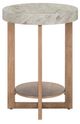 Liberty Furniture Danby Alabaster Chairside Table with Nutmeg Base-3