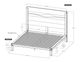International Furniture Direct Rarámuri Stained Dark King Platform Bed Footboard with Rails-3