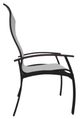 Telescope Casual Belle Isle Abalone/Black Aluminum/Fabric Outdoor Sling Supreme Arm Chair with Chestnut Rustic Polymer Arm Accent-2