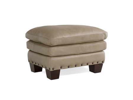 Pilot Pebble Leather Ottoman