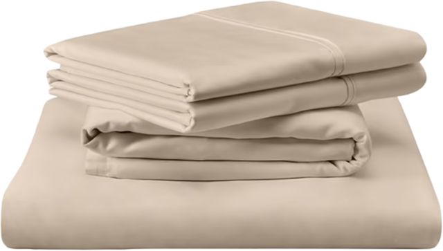 Tempur-Pedic® TEMPUR Luxe 4-Piece Sandstone Egyptian Cotton California King Sheet Set-0