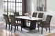 Coaster® Sherry 7-Piece Brown Rectangular Marble Top Dining Table Set -4