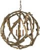 Currey & Company Driftwood Natural/Washed Driftwood Chandelier-0