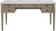 Bernards Citrus Heights Sand/White 5-Drawer Desk-2