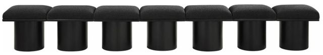 Meridian Furniture Pavilion 7-Piece Black 126" Modular Bench Set-1