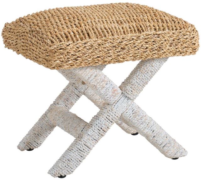 Martin Svensson Seagrass Beige/Brown Accent Stool-0