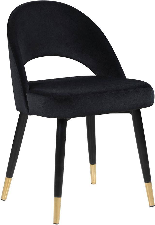 Coaster® Lindsey 2-Piece Black Arched Back Upholstered Side Chairs-0