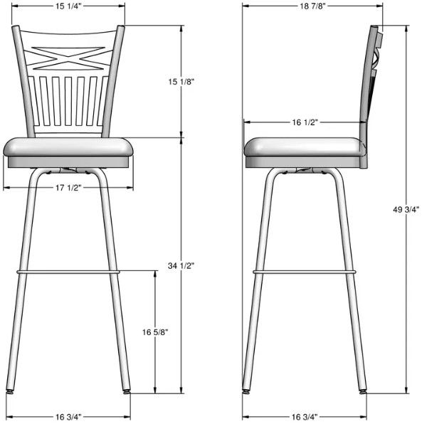 Amisco Customizable Garden Upholstered Swivel Spectator Stool-2