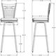 Amisco Customizable Garden Upholstered Swivel Spectator Stool-2