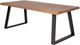 Moe's Home Collection Mila Natural Live Edge Dining Table with Black Metal Legs-2