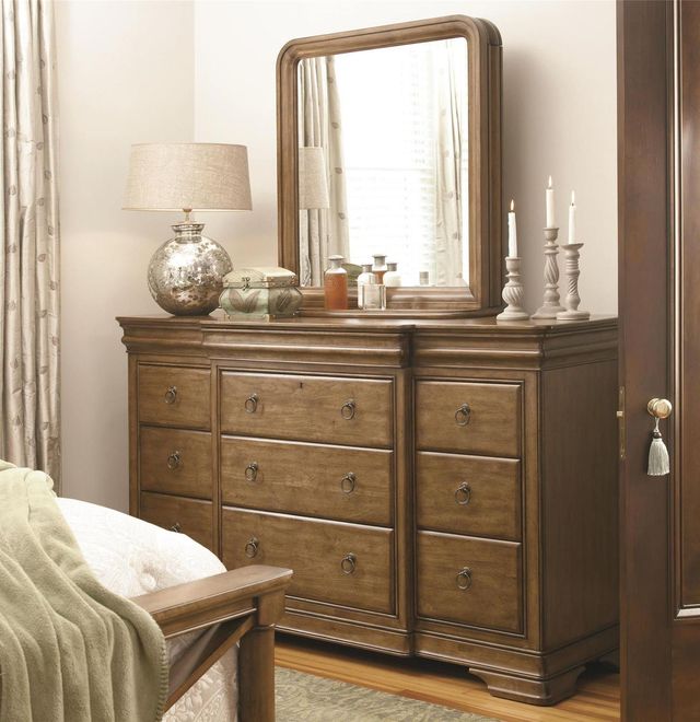Universal Explore Home™ New Lou Cognac Dresser And Storage Mirror-0