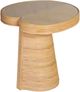 TOV Furniture Felicia Lilypad Glass Top 18" Nesting Table with Natural Base-4