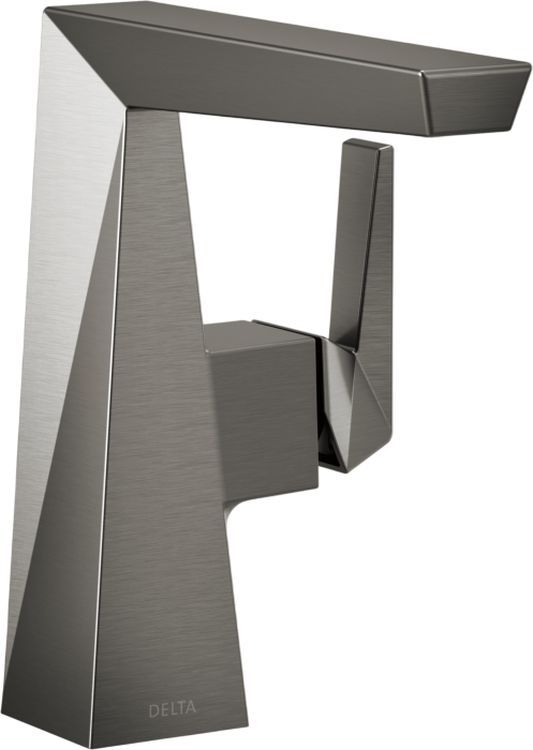 Delta Trillian™ Lumicoat® Black Stainless Single Handle Mid-Height Bathroom Faucet-0