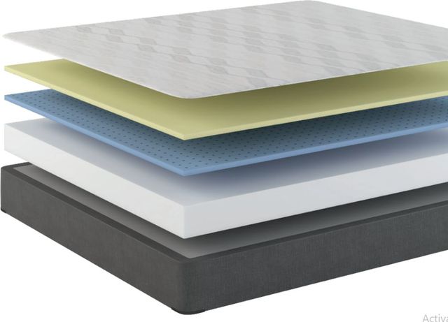 Sherwood® Bedding XXV Selene Ocho 8" Gel Memory Foam Medium Firm Tight Top Twin XL Mattress in a Box-3
