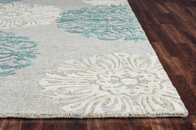 Rizzy Home Dimension Blue 2'6" x 8' Runner Rug-1