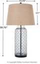 Signature Design by Ashley® Sharmayne Transparent Glass Table Lamp-1