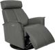 Fjords® Relax Venice Grey Small Dual Motion Swivel Recliner-3