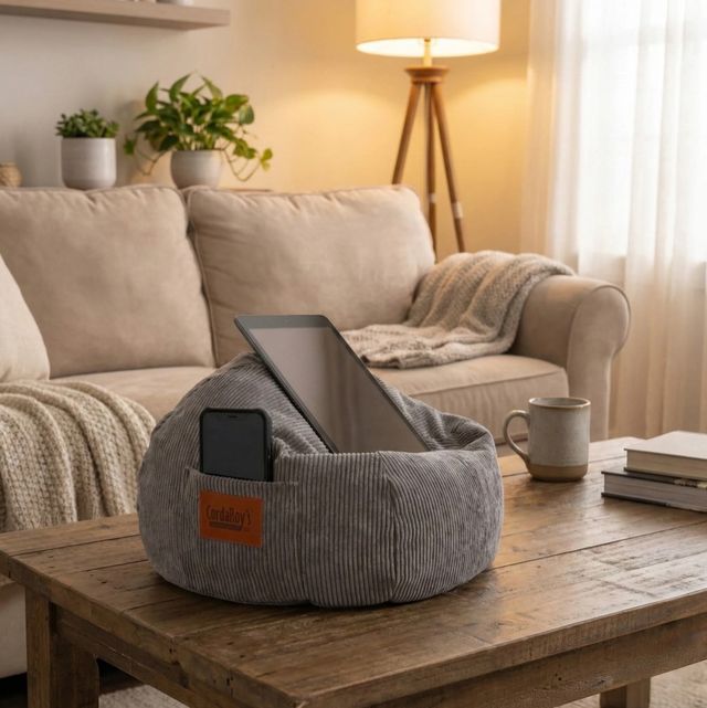CordaRoy's® Gray Tablet Holder Bean Bag-3