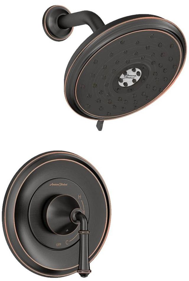 American Standard Delancey® Legacy Bronze Shower Only Trim Kit with Pressure Balance Cartridge-1