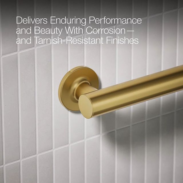 KOHLER® Purist® Vibrant Brushed Moderne Brass 36" Grab Bar-4