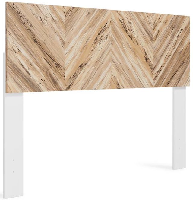 Signature Design by Ashley® Piperton 2-Piece Two-Tone Brown/White Queen Panel Headboard Bedroom Set-1