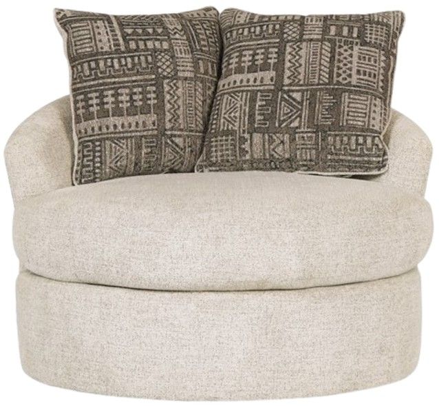 Signature Design by Ashley® Soletren Stone Swivel Accent Chair-1