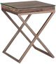 Bassett Mirror Cambria Hand Padded Bronze End Table-0