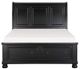 Mazin Furniture Laurelin Black Queen Sleigh Bed-0