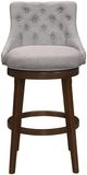 HH2 Home Halbrooke Chocolate/Smoke Gray Swivel Bar Stool-1