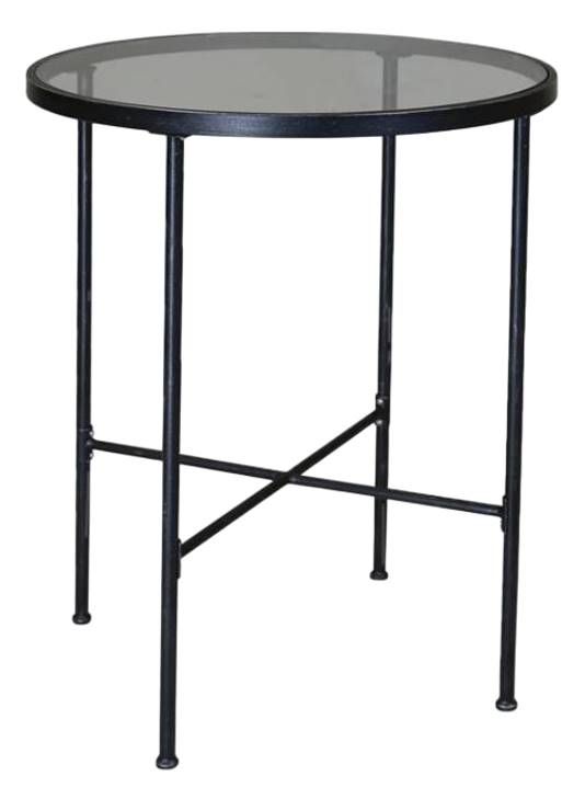 Sunset West Provence Glass Top/Metal Outdoor Pub Table with Century Pewter Base-0