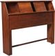 Daniel's Amish® Elegance Queen Bookcase Headboard With Sliding Doors-0