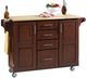 homestyles® Create-a-Cart Cherry/Natural Kitchen Cart-1