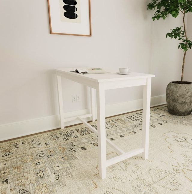 Linon Claridge White Counter Height Table-1