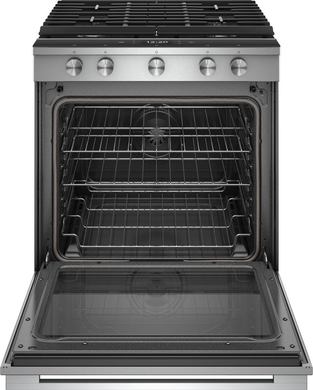 Whirlpool® 30" Fingerprint Resistant Stainless Steel Slide In Gas Range-1