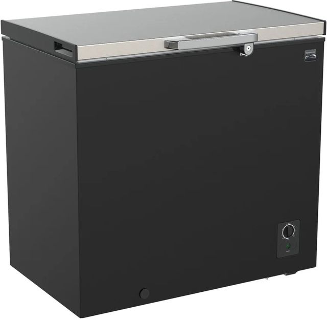 Kenmore® 30" 7 Cu. Ft. Black & Stainless Steel Garage Ready Locking Chest Freezer-1