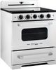 Unique® Appliances Classic Retro 30" Marshmallow White Slide In Induction Range-2