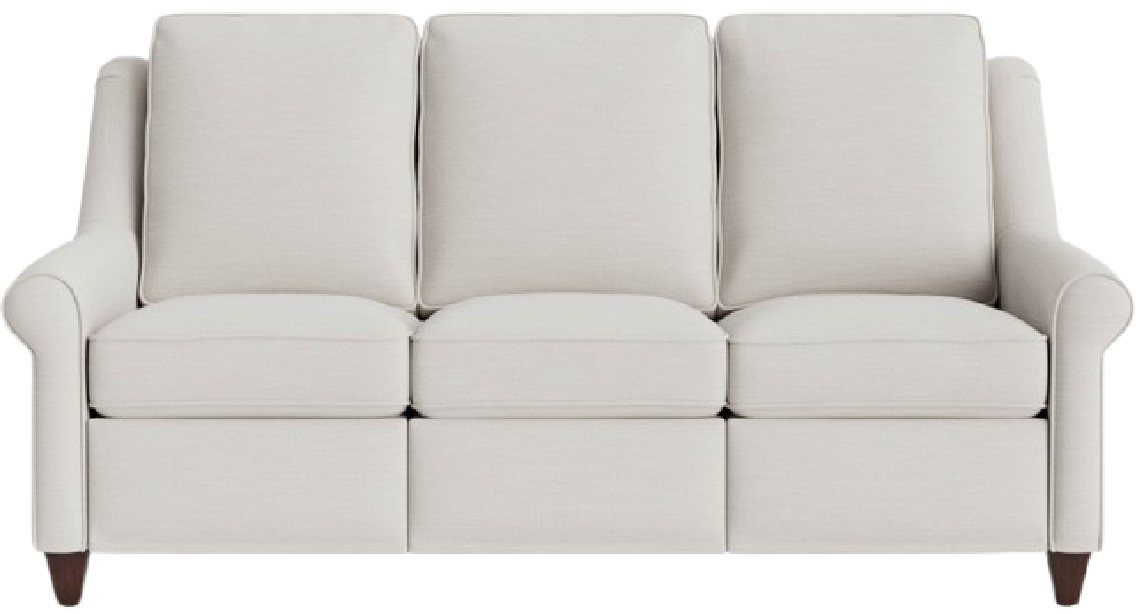 Bassett Furniture Roll Arm Power Reclining Sofa - Thumbnail 2