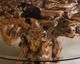 Hammary® Hidden Treasures Glass Top Root Ball Dining Table with Brown Base-2