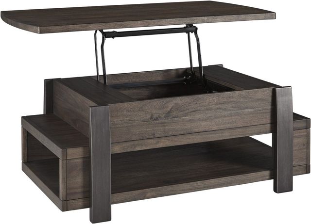 Signature Design by Ashley® Vailbry Brown Lift Top Coffee Table-4