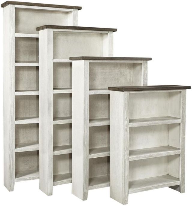 aspenhome® Eastport Drifted White 48" Bookcase-1