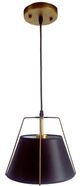 YHD Studio Black/Soft Gold 1-Light Pendant Lighting-0