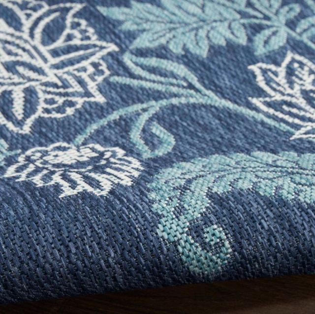 Nourison Home™ Garden Oasis Navy 5'x7' Style 2 Area Rug-4