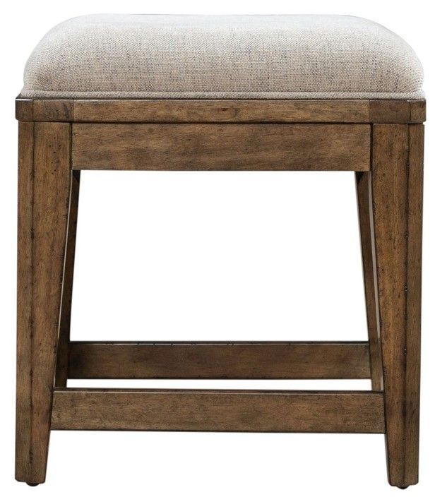 Liberty Furniture Carolina Park Amber Brown/Cream Console Stool-2
