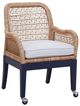 Braxton Culler Customizable Boone Dining Arm Chair with Casters-0