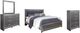 Signature Design by Ashley® Lodanna 4-Piece Gray King Panel Bed Set-0