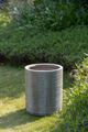 A & B Home Distressed Green 19" Cylinder Cement Planter-4