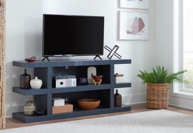 aspenhome® Mackenzie Malta Blue 65" Open Console-1