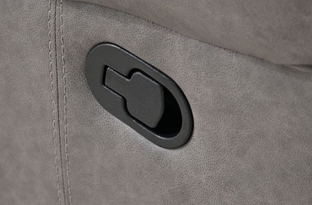 Furniture of America® Agata Warm Gray Glider Recliner-3