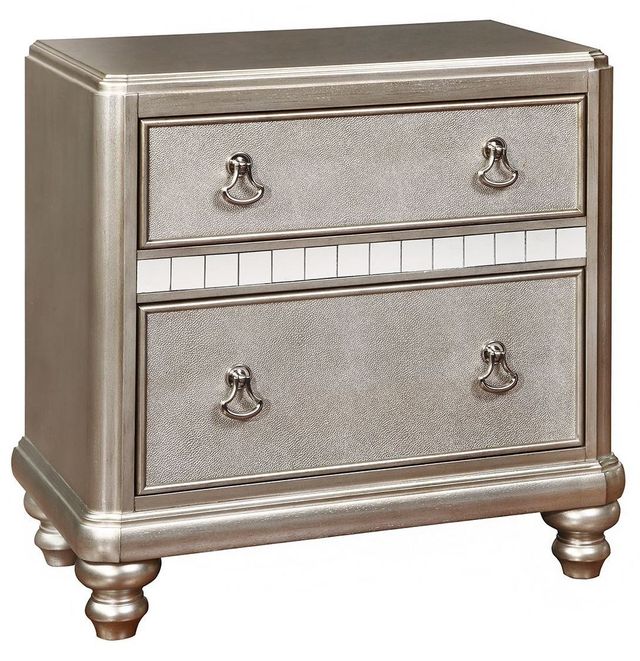 Coaster® Bling Game 4 Piece Metallic Platinum Bedroom Set-2
