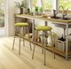 Amisco Customizable Button Upholstered Swivel Bar Stool-2